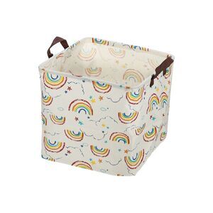 1 Pc 30L Foldable Square Laundry Basket for Laundry Room White